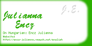 julianna encz business card